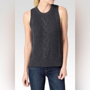 PAIGE Gray Sleeveless Sweater
